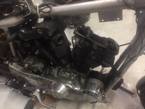 remove front cylinder head Sportster