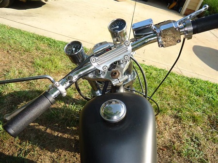 drag bars installed on 1976 Sportster