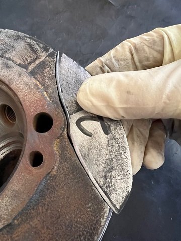 repair cracked cooling fins on motorcycle