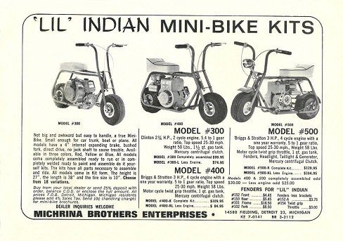 Lil Indian minibike ad