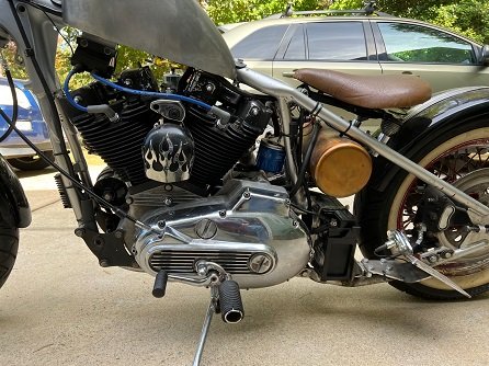 install Harley hardtail battery